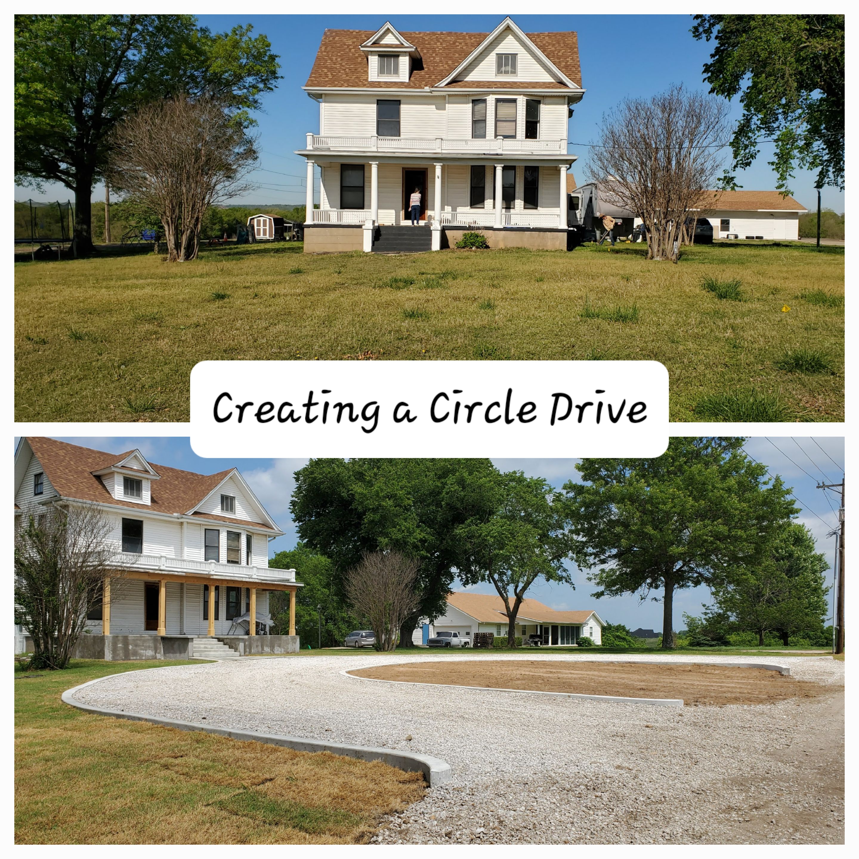 Enhancing Curb Appeal: Transforming a Claremore Home with a Circle Drive